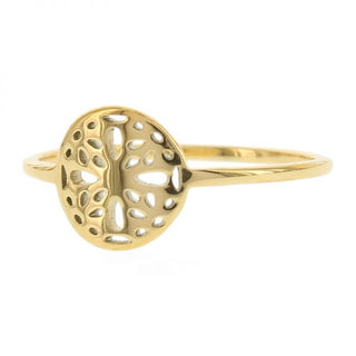 Koop gold Kalli ring round decorated (16-19MM)