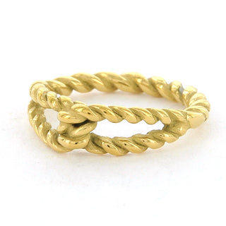Buy goud Kalli Ring (Sieraad) Knoop Gevlochten (16-19MM)