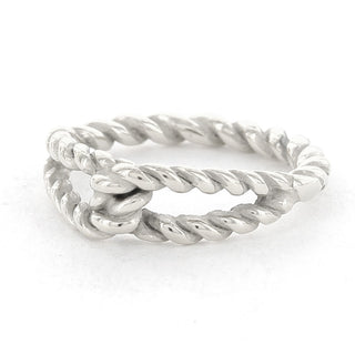 Buy zilver Kalli Ring (Sieraad) Knoop Gevlochten (16-19MM)