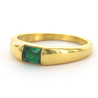 Koop gold Kalli Ring (Jewelry) Set Stone Green (16-19MM)