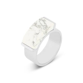 Koop white Melano Kosmic Kaya ring silver (50-60MM)