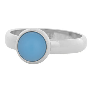 iXXXi infill ring Matte blue Stone Silver 4mm