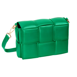 Buy groen Yehwang Bag With Braided Bands Effect