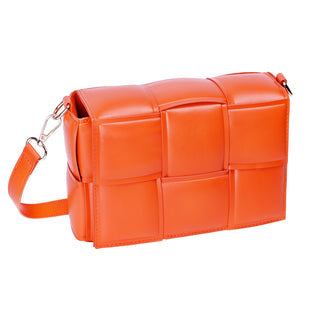 Kaufen orange Yehwang-Tasche mit geflochtenem Bandeffekt