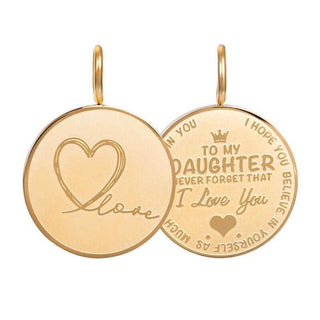 Kopen goud iXXXi Charm Pendant Daughter Love Small (20MM)
