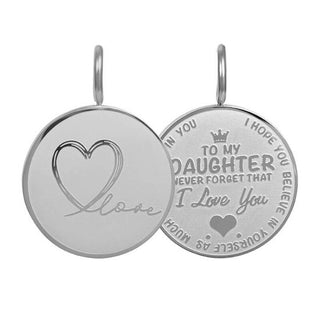Kopen zilver iXXXi Charm Pendant Daughter Love Small (20MM)