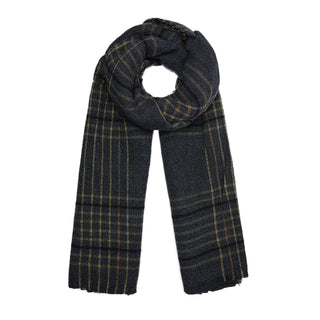 Bijoutheek Scarf (Fashion) Striped pattern winter (75x190cm) Gray