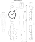 Morelatto watch strap Dark Brown PMX032JUKE (attachment size 14-22MM)