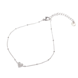 Go Dutch Label Ankle jewelry Crystal heart