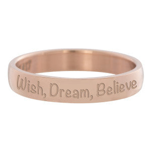 iXXXi fill ring Wish Dream, Believe Rose 4mm