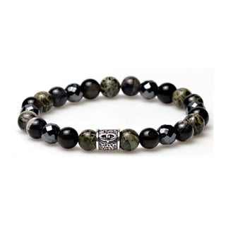 Karma men's bracelet The Matrix Silver Stone 86398 (LENGTH 18-20CM)