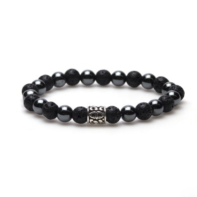 Karma men's bracelet 86458 Black Panther Silver Bead (LENGTH 18-20CM)