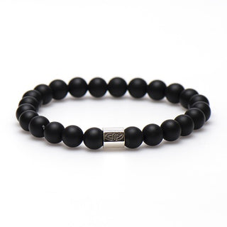Karma men's bracelet 86567 Black to Black Silver Bead (LENGTH 18-20CM)