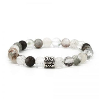 Karma men's bracelet 86950 Clear Vision Silver Logo Tube (LENGTH 18-20CM)