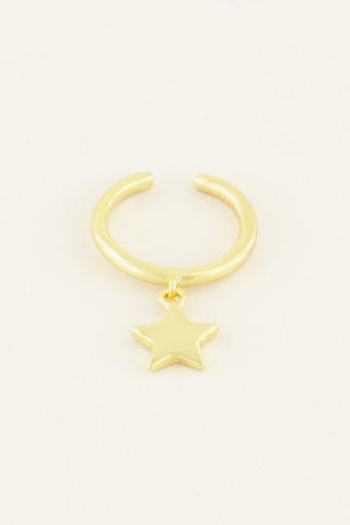 Kopen goud My Jewellery Ear Cuff Hangend sterretje (12mm)