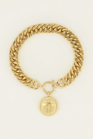 Koop gold My Jewelery Link bracelet mint19 cm