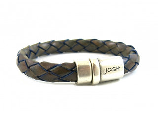 Josh Men's Bracelet - 9118 Brown/blue (LENGTH 20.5-22.5CM)