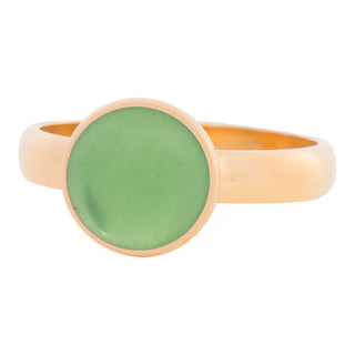 iXXXi infill ring Green Stone Gold 4mm