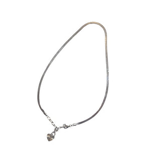Go Dutch Label Flat snake necklace with heart