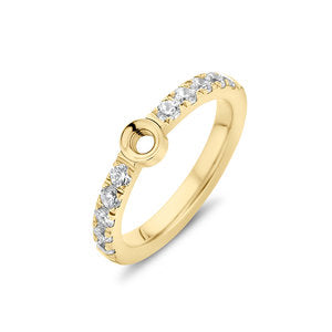 Kaufen gold Melano Twisted Ring Kristall TR17 (48-64MM)