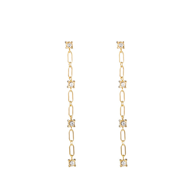 Go Dutch Label Ear studs long links and stones