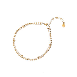 Koop gold Go Dutch Label Ankle jewelry 2 necklace balls