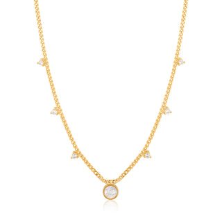 Ania Haie Mother of Pearl Drop Disc Necklace