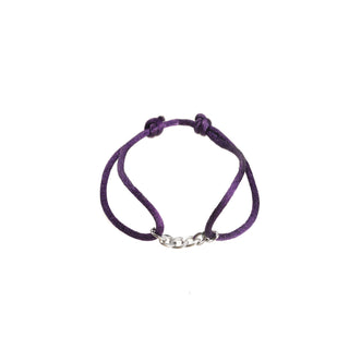 Go Dutch Label Bracelet link chain silver Purple