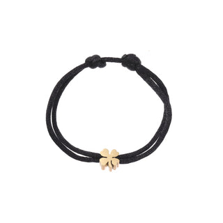 Koop black Go Dutch Label Bracelet rope clover
