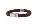BARONG BARONG BB0060 Woven Leather elements bracelet (21cm)