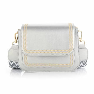 Koop silver Bijoutheek Bag Crossover double stitched