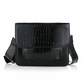 Kaufen schwarz Bijoutheek Tasche Crossover Croco Gloss