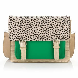 Koop green Bijoutheek Bag Crossover Cheetah Beige