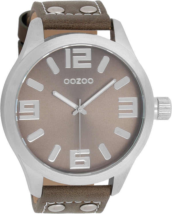 Oozoo Heren Horloge-C1014 bruin (51mm)