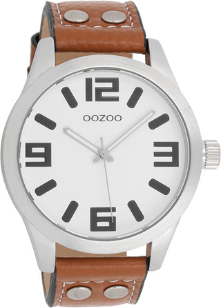 Oozoo Heren/dames Horloge-C1051 cognac (46mm)