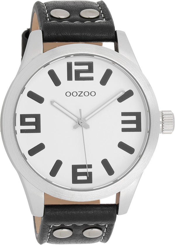Oozoo Heren/dames Horloge-C1053 zwart (46mm)