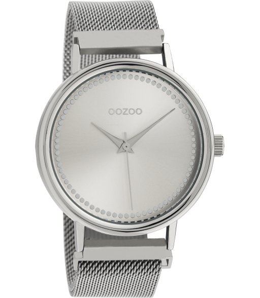 Oozoo Damenuhr-C10680 Silber (40 mm)