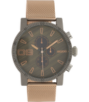 Oozoo Heren Horloge-C10685 Rosé/donker grijs (45mm)