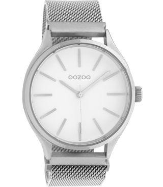 Oozoo Vintage-Uhr-C10691 Silber (40 mm)