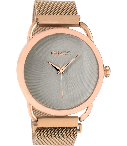 Oozoo Vintage horloge-C10698 Rosé/grijs (42mm)