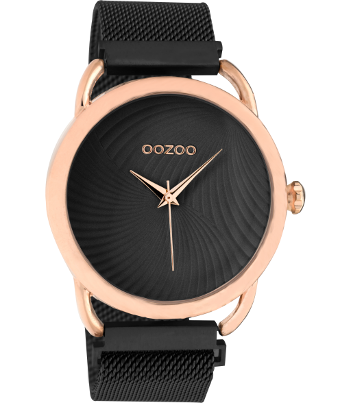 Oozoo Vintage horloge-C10699 goud/zwart (42mm)
