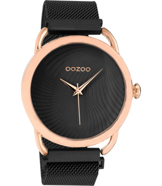 Oozoo Vintage horloge-C10699 goud/zwart (42mm)