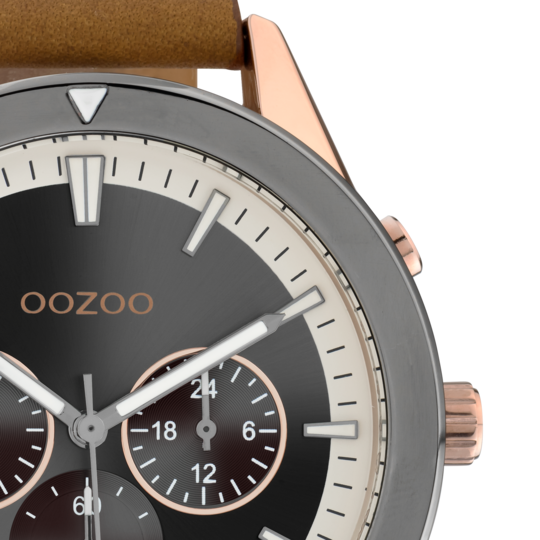 Oozoo Men's Watch-C10800 Rose Gold/Titanium (45mm)