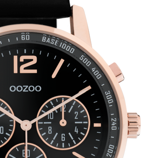 Oozoo Men's watch-C10814 Black/Rose Gold (42mm)