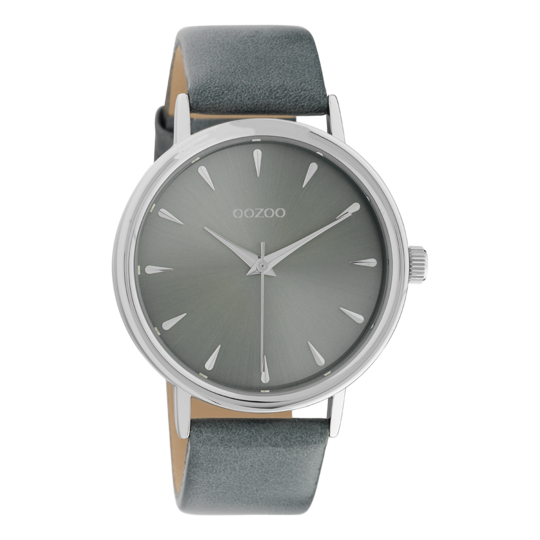 Oozoo Dames horloge-C10828 Aqua Grijs (42mm)