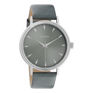Oozoo Dames horloge-C10828 Aqua Grijs (42mm)