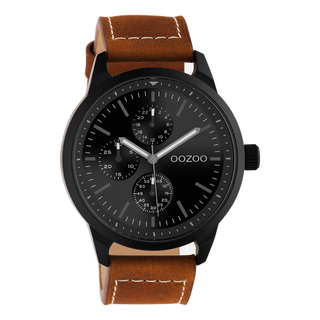 Oozoo Heren Horloge-C10908 bruin (45mm)