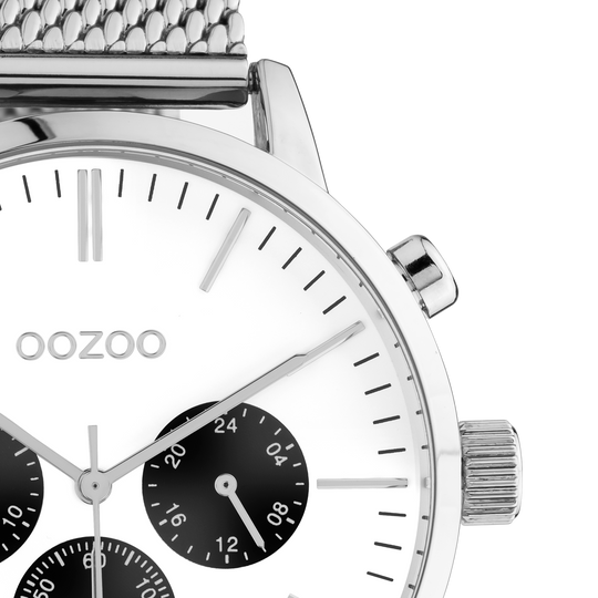 Oozoo men's watch-C10910 Silver (45mm)