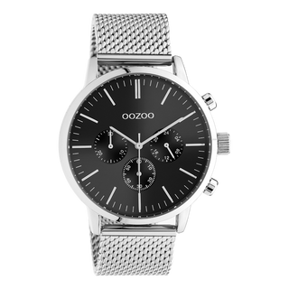 Oozoo men's watch-C10913 silver/black (45mm)