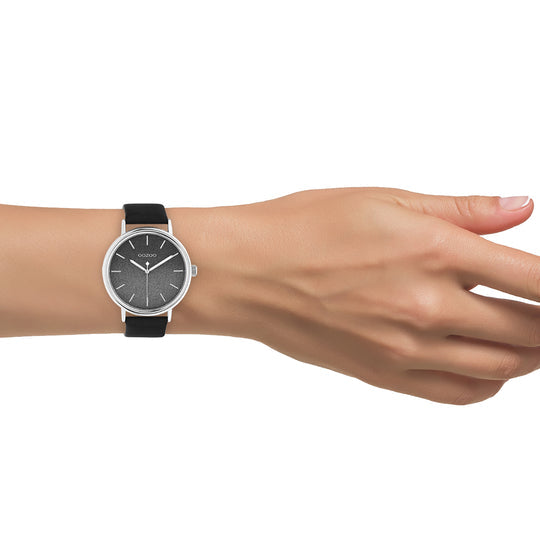 Oozoo Dames horloge-C10939 zwart (42mm)